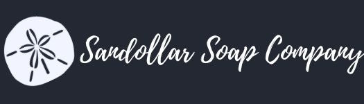 Sandollar next to the words "Sandollar Soap Company" in cursive 